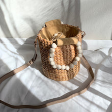 Load image into Gallery viewer, Round bag with microfibre leather strap

